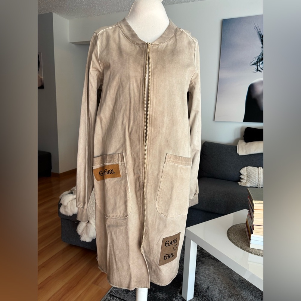 Tan Utility Jacket for Women